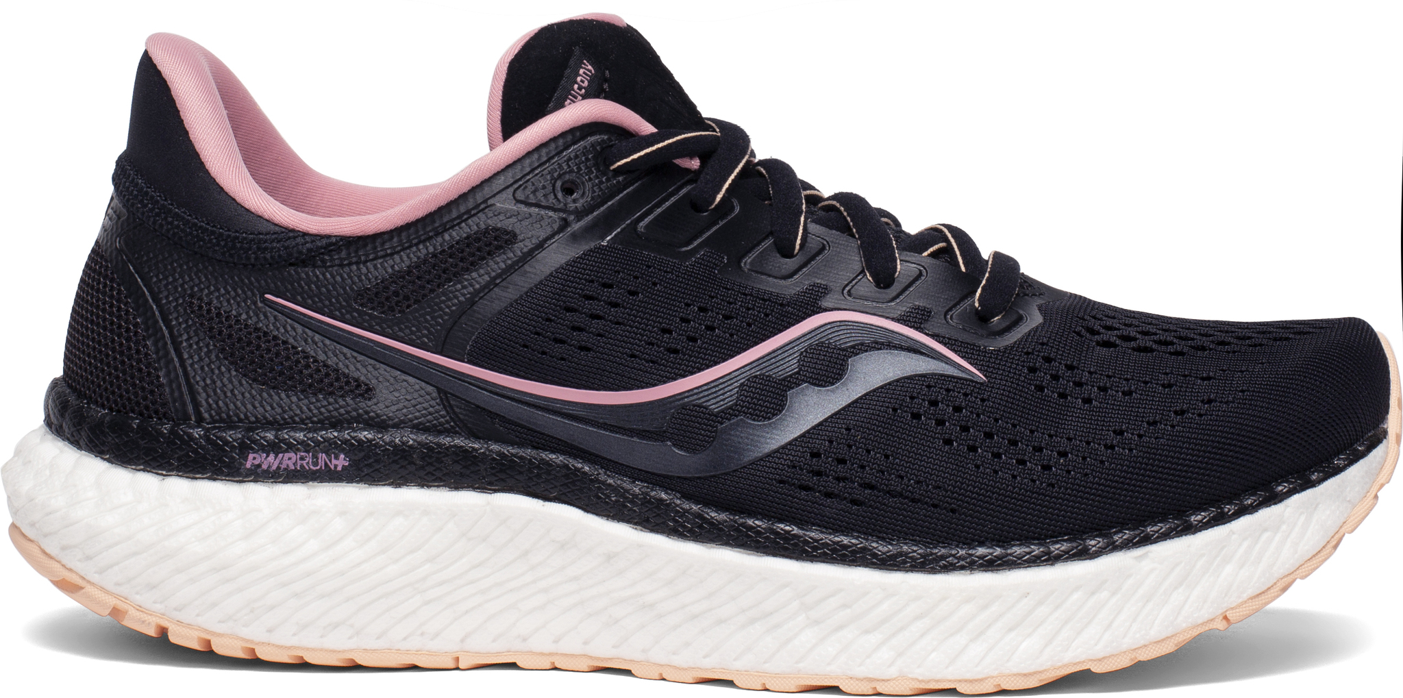 Saucony Women s Hurricane 23 Running Shoe Black Rosewater Wide